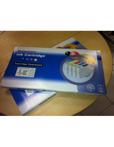 10 Cartucce Compatibili T0711-712-713-714 (4x Schwarz+6 color)