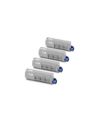 Schwarz rigenera per Oki C610 N,C610 DN,C610 DTN.8K 44315308