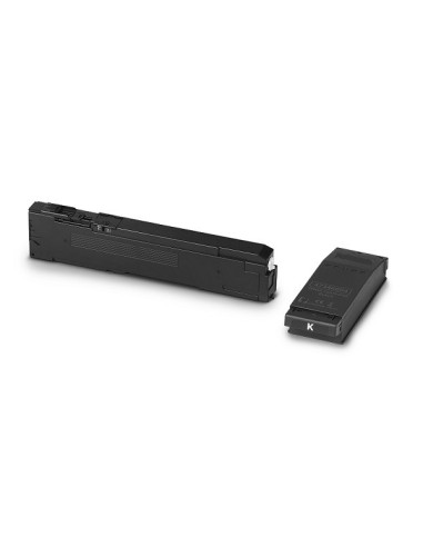 Schwarz+Waste Toner Container Kompatibel für OKI C 650dn-7K 09006130