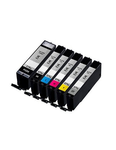 10.8ML mit Chip Canon MG5700,MG6800,MG7700 CLI-571YXL