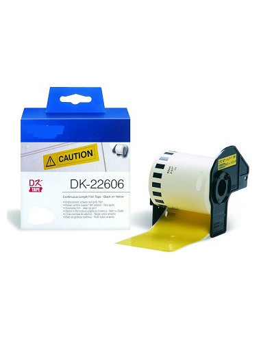 Gelb 62mmX15.24m für Brother P-Touch QL1000 1050 1060