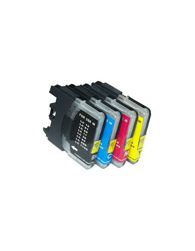 28ML Brother Compatibl LC61 Bk LC980 BK LC1100XL